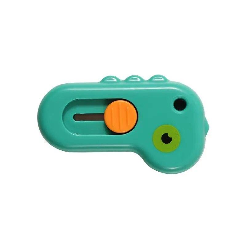 1 Piece Kawaii Mini Pocket Dinosaur Art Utility Knife Express Box Knife Paper Cutter Craft Wrapping Refillable Blade Stationery