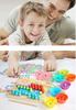 Montessori Drewniana Układanka Z Kulkami Drewniany Sorter Gra Puzzle Dzieci