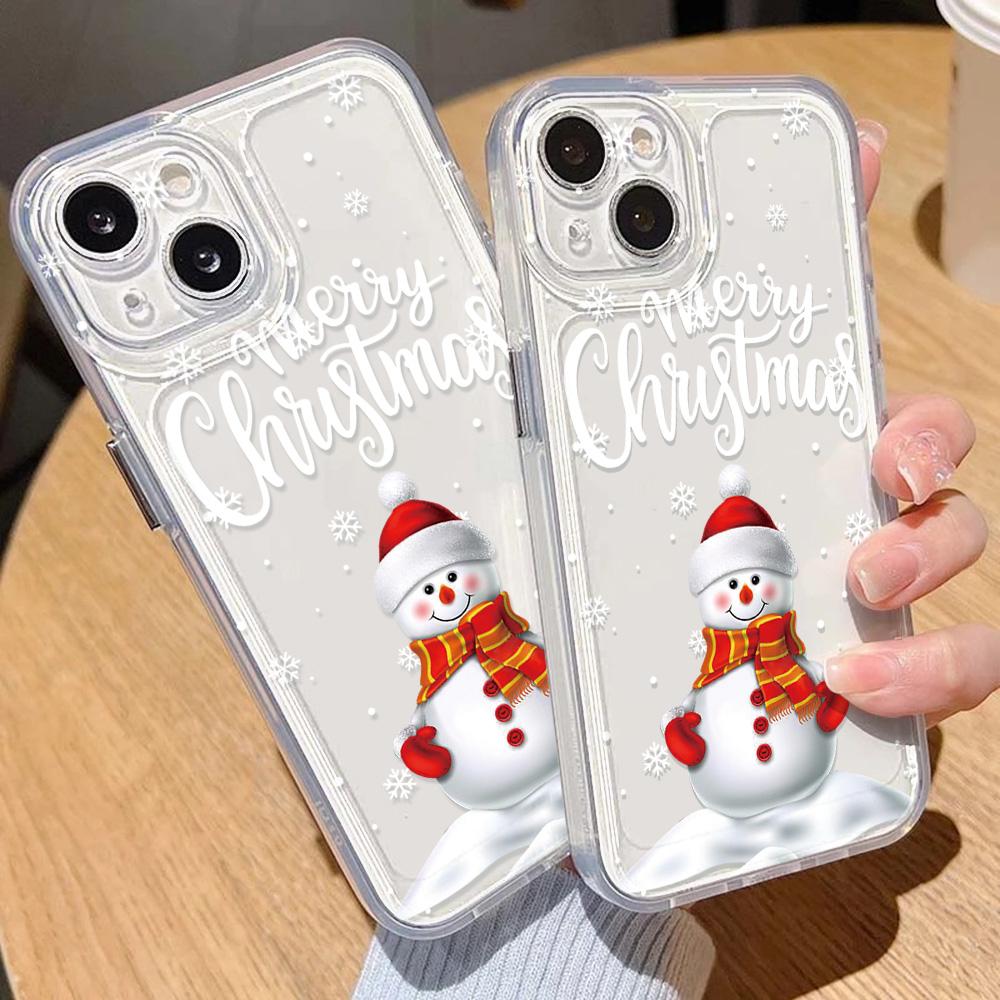 Christmas Phone Case for iPhone 11 13 XR 15 Pro Max 12 16 Pro Max for iPhone 14 7 8 Plus XS Max Samsung A15 A55 A05 Redmi 12 13C 13 Huawei Mate 30 40