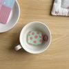 Fashion Simple Big Pink Blue Dots Polka Point Pattern Glossy Earphone Case with Ring Cover for AirPods 1 2 3 4 Pro 2 Pro 3