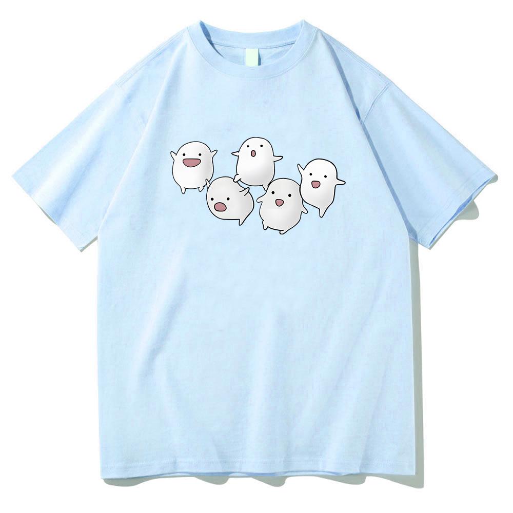 Warawara The Boy and Heron T-shirts Short Sleeve Cotton Girls Tee-shirt Japanese Anime Cartoon Graphic Tshirts Kawaii Print Tees Unisex