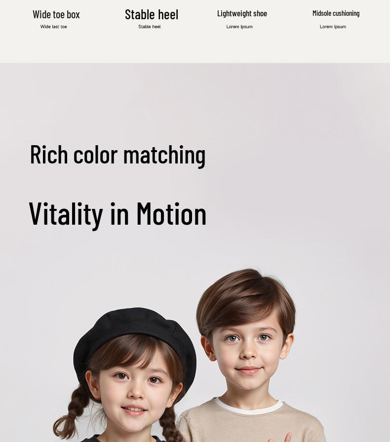 Toddler Autumn 2025 All-Lace Thick-Soled Breathable Sports Shoes for Boys and Girls