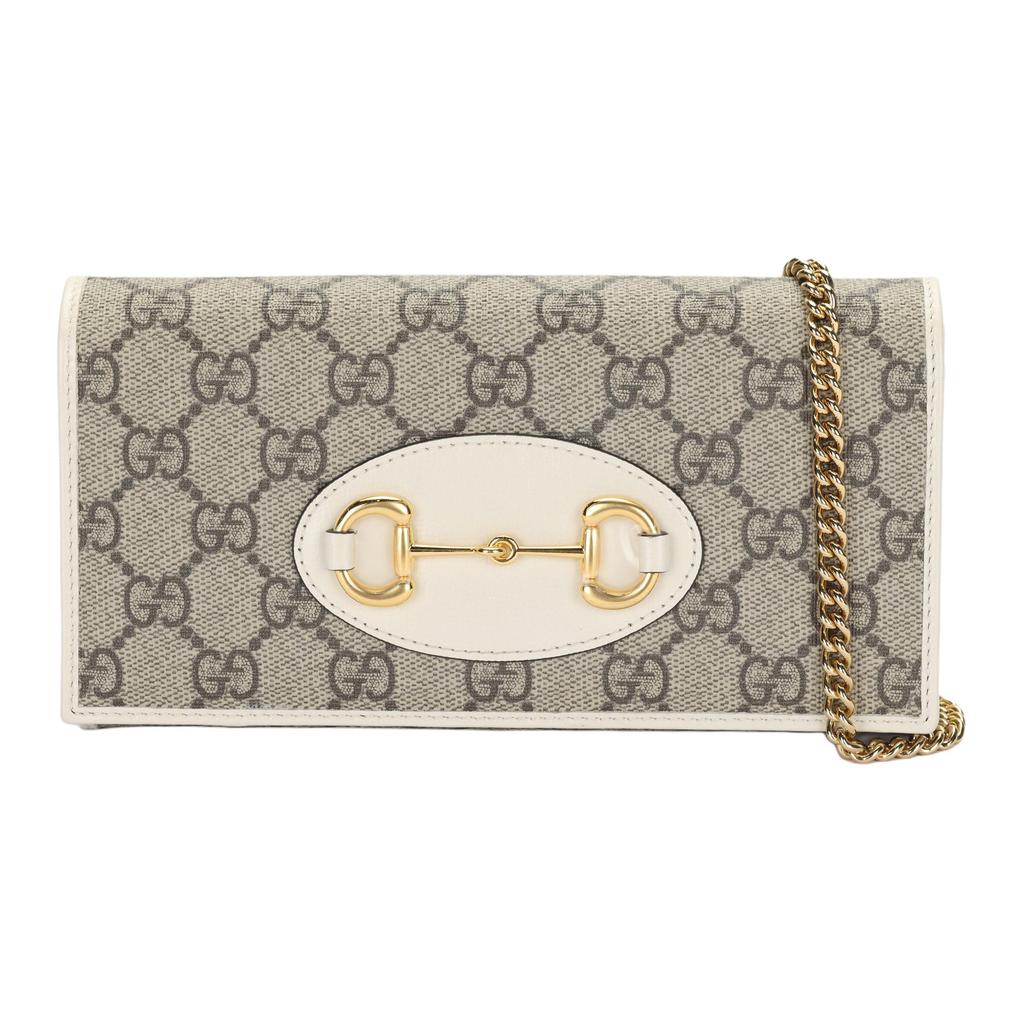 Gucci Horsebit 1955 Gold Horsebit Monogram Print Snap Closure Coated Canvas And Leather Shoulder Bag Women shoulder bag 621888-92TCG-9761
