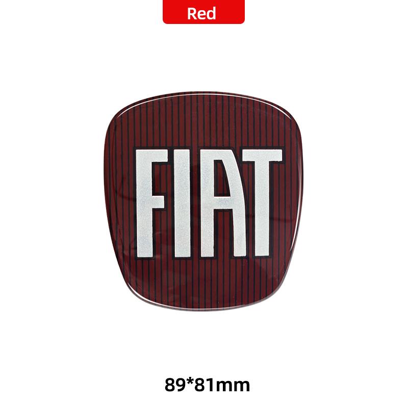 44mm 71mm 75mm 89mm Car Front Rear Logo Auto Grille Emblem sticker steer wheel Accessories For Fiat Abarth 500 Bravo Punto Panda