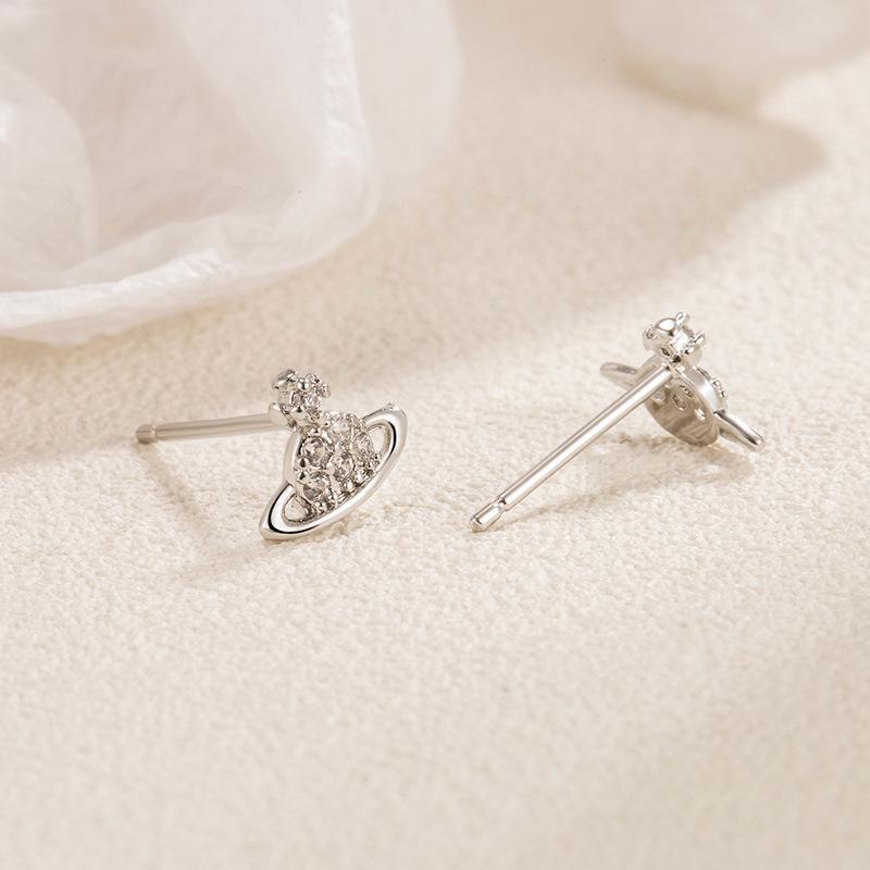 2023 Einzigartige Saturn Zirkon Mini Diamant Ohrringe – Modisch, Süß und Stilvoll