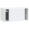 Wall Mounted TV Cabinet White 59.5 x 31 x 30 cm Particleboard