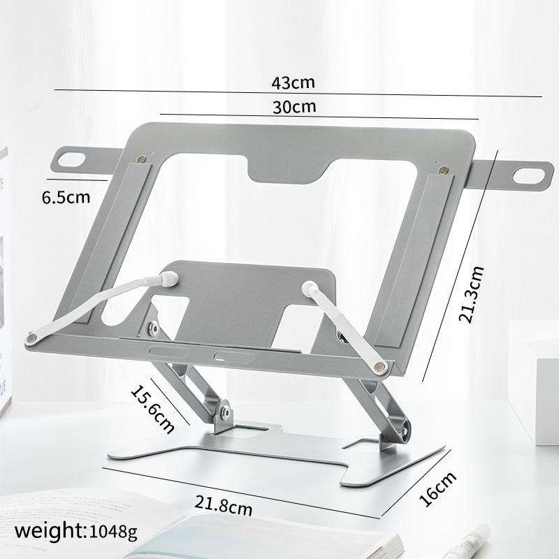 Carbon Steel Adjustable Reading Stand Multi-functional Reading Stand Reading Tablet Computer and Mobile Phone Stand серебряный
