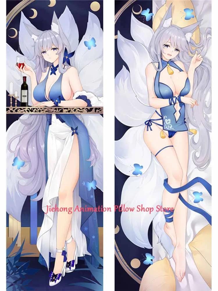 

Dakimakura аниме Shinano Azur Lane наволочка с двусторонним принтом в натуральную величину Высокое качество 2WAY наволочка подарки отаку 40x120cm Peach Skin