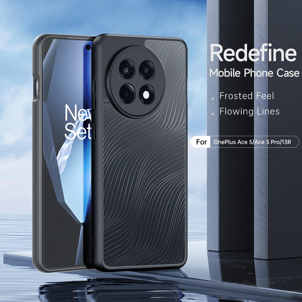 For OnePlus Ace 5 Pro 5G/OnePlus 13R 5G/OnePlus Ace 5 5G Case DUX DUCIS Aimo Series TPU+PC Matte Drop-proof Phone Cover (REACH Certification)