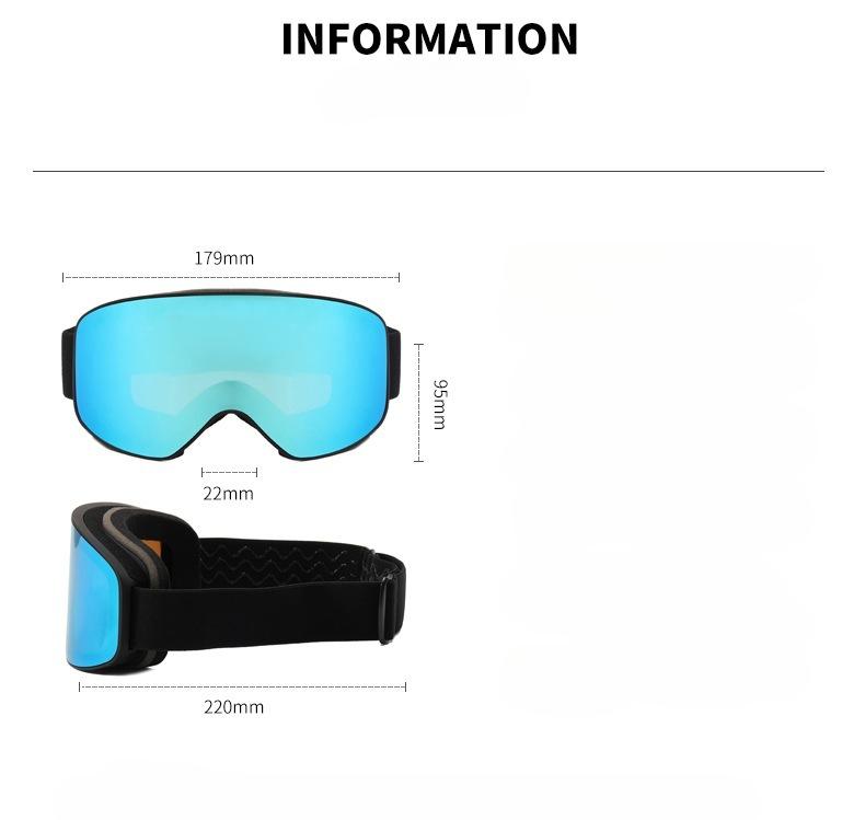 New card myopia ski goggles outdoor windproof sand sports glasses double-layer anti-fog adult ski goggles
