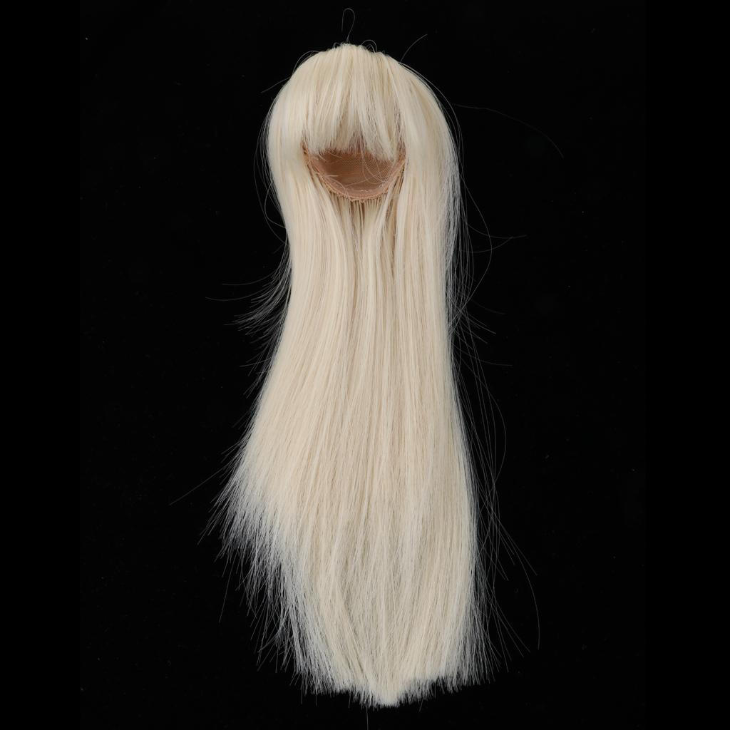 

Парик для кук 1/4 Прямые парики Волосы для кук Dollfie Аксессуар золотистый