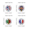 Pretty Statue of Liberty Eiffel Tower Big BenLeaning Tower of Pisa Brooches National Landmarks Round Pin For Tourist Gift