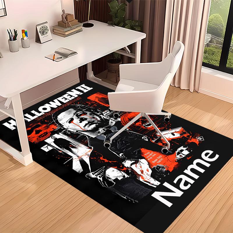 Custom personalization Michael Myers Print Area Rug - Soft, Washable Non-Slip Indoor Mat,Living Room,Home&Office Decorative Rug