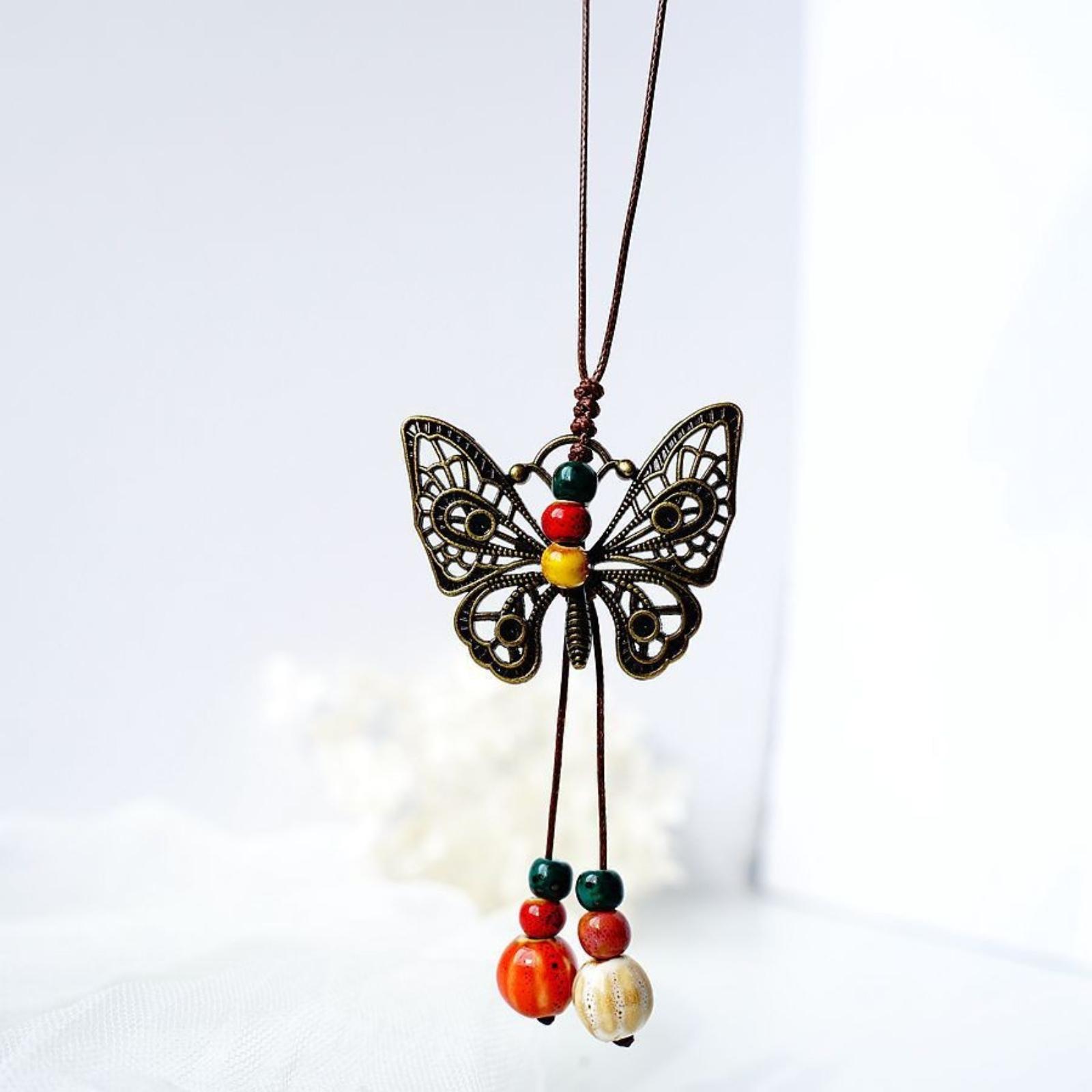 

Handmade Creative Butterfly Keychain One Size