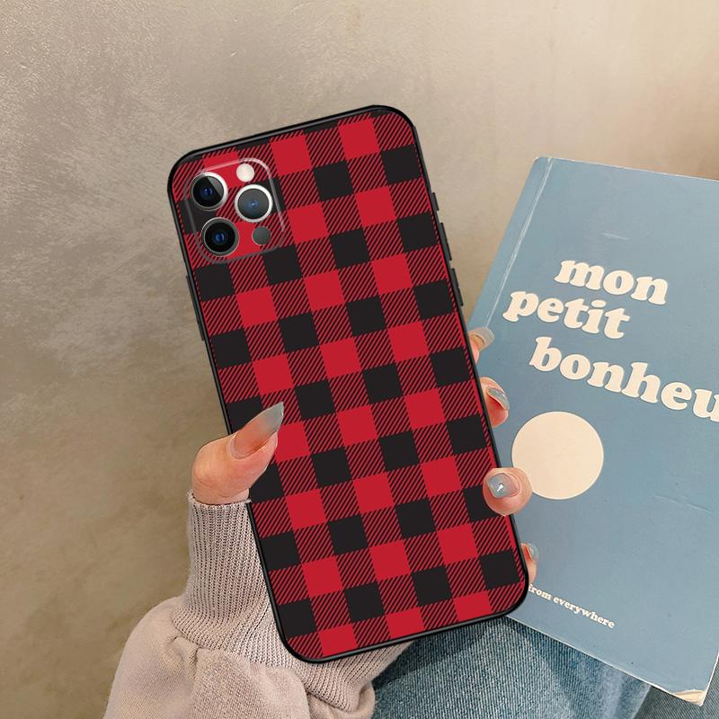 

Plaid Pattern Stripes Silicone Phone Case For iPhone 17 Air 17Pro 17 Pro Max Full Cover Shell iPhone 17Pro MAX