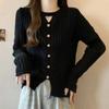 Navava Vintage Cable Knit Round Neck Long Sleeve