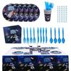 Space Astronaut Themed Children's Birthday and Festival Party Paper Cups, Paper Plates, Tissues, Tablecloths, Party Supplies