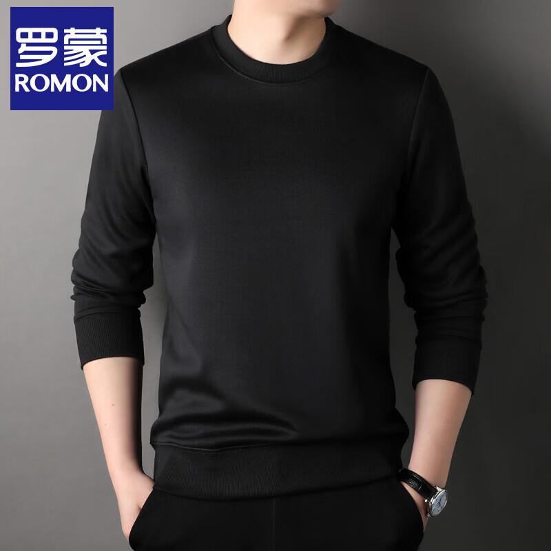 Romone Men s Casual Long-Sleeve Crewneck Tee XL