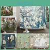 Chinese And Flower Style Birds Tree Shower Curtains Bath Curtain Waterproof Bathroom Decor With Hooks 3d Printing Bath Curtain