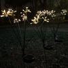 LED Solar Flower Lights Outdoor Waterproof Garden DIY Firework Decor Path Stake Solar Lamp for Street Walk Patio