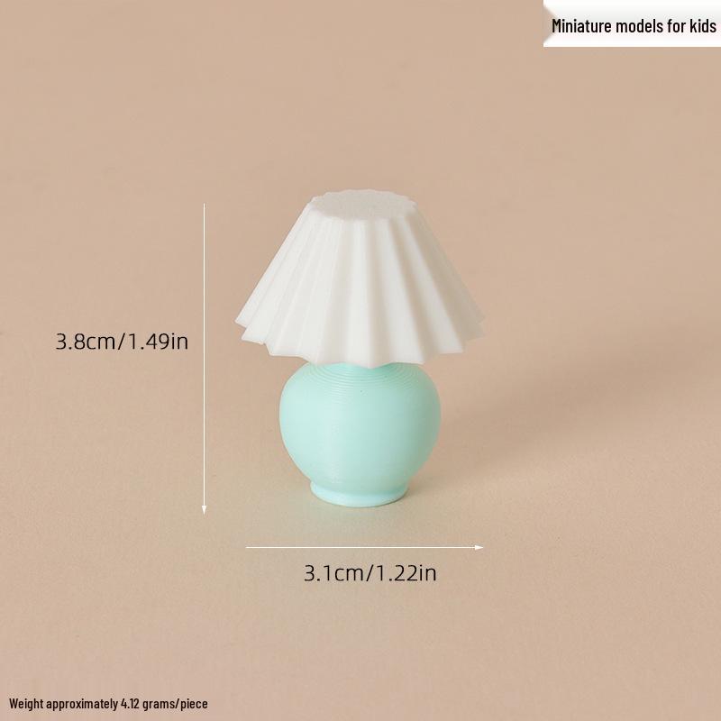 Dollhouse Retro Bedside Lamp Miniature Furniture Decoration
