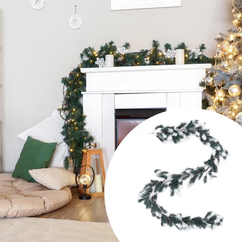 Christmas Rattan Garland Wired Tree Branches Artificial Christmas Garland Christmas Decoration Rattan Realistic Pine Tree