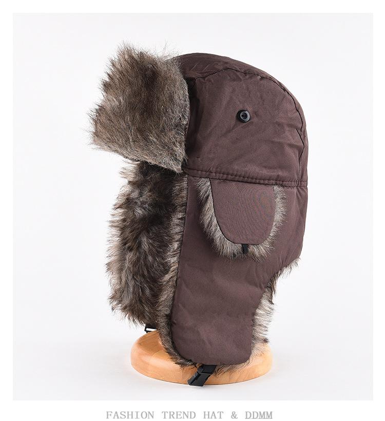 Herren Winter Trapper Flieger Trooper Ohrenklappen Warm Russisch Wasserdicht Ski Mütze Bombermütze Russische Warme Ohrenschützer Mützen