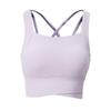 Nude Feel Cross Back Shockproof Women's Sports Bra - Fixed Cup Fitness & Running Vest for High-Intensity Workouts