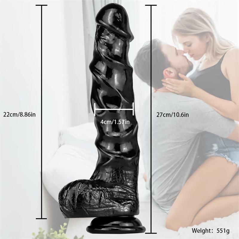 Big Keel Transparent Penis Large Simulation Fake Penis Crystal Color Female Masturbation Device Adult Products