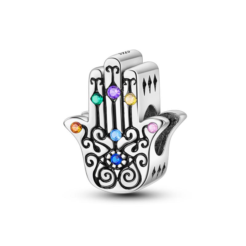 100% Rame Zircone Scintillante Occhio del Diavolo Occhio di Horus Auguri Migliori Portafortuna Perline Adatte a Braccialetti da 3 mm Gioielli Fai da Te