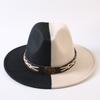 Popular European and American Classic Double-color Wide-brimmed Top Hat Men's and Women's Fashion OL Style Cowboy Hat Jazz Hat