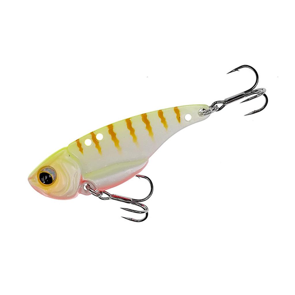 5g 7g 10g 15g Metal Vib Fishing Lure Bait Double Hole Artificial Bait Fishing Tool With Treble Hook