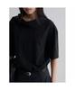 Scarf Short Sleeve Blouse Black
