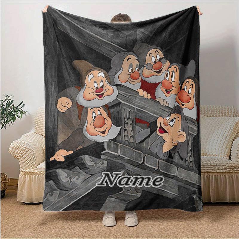Custom 1pc Snow White's Royal Adventure Blanket, Soft And Comfortable Blanket, Casual Warm, Camping Travel Blanket, Good Birthday Gift Q9083
