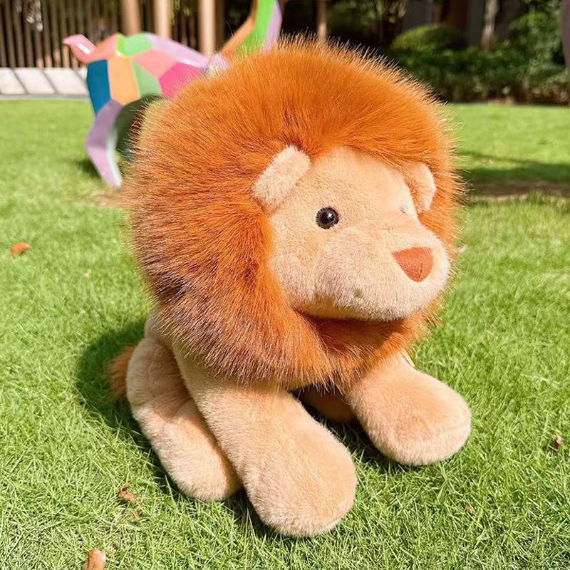 Kawaii 30cm Löwen Plüschtiere Super Weiche Hautfreundliche Schlafbegleiter Flauschige Realistische Tierpuppen Geschenke Für Freunde Und Kinder