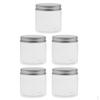 5PCS 200ML Aluminum Plastic Cosmetic Pot Jar Container Empty