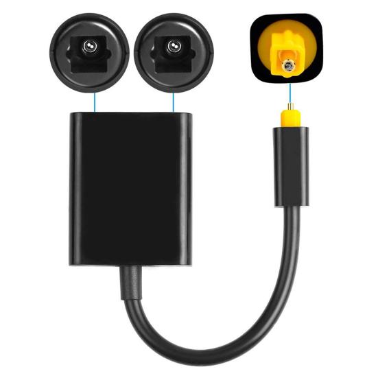 Audio Splitter 1 Optical Audio Cable In 2 Computer Audio Cable Fiber Optic