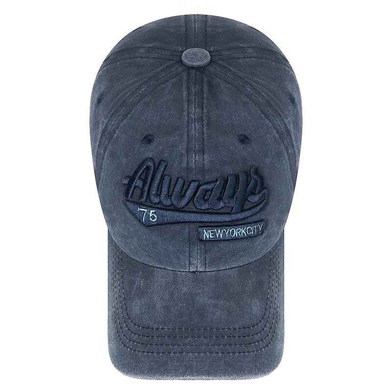 Měkká praná bavlněná distressed baseballová čepice