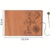 1PC Kreative Schatzkarte Retro Federmäppchen Leder Große Kapazität Rolle Bleistiftbeutel Geprägte Schnalle Einfache Schreibwaren Box Rolle Po