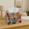 1pc Retro Route Journey- Classic Automobile Road, Rectangular Tissue Holder, Kitchen Table Arrangement, Easy To Maintain And Clean, a Daily Desktop Ti