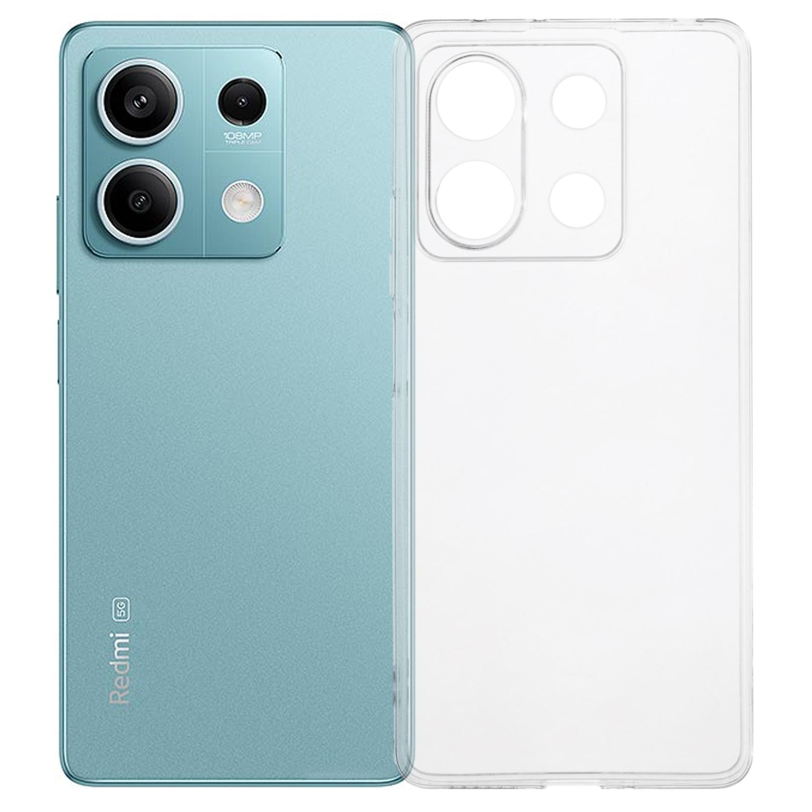 

For Xiaomi Redmi Note 13 5G Shockproof Case 1.5mm Thickness Clear TPU Phone Cover A