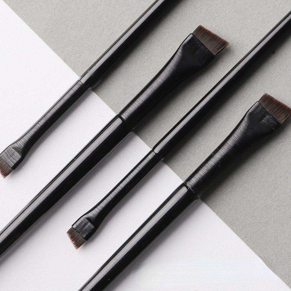 2 teile/satz Augenbrauen Kontur Pinsel Augenbraue Eyeliner Pinsel Tragbare Weiche Augenbraue Liner Make-Up Pinsel für Frauen Kosmetische Schönheit Werkzeuge