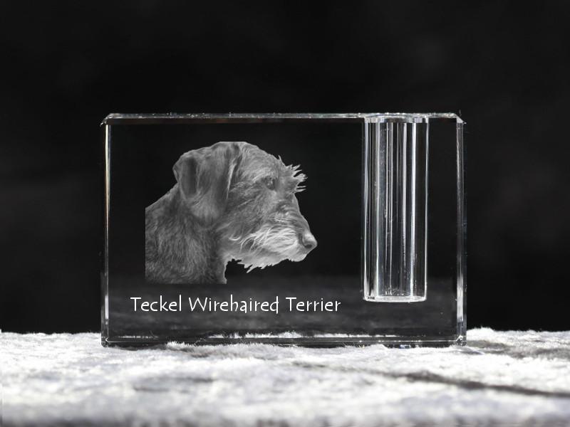 Dachshund I – Pen stand, crystal organiser with dog photo | Art-Dog