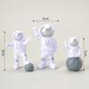 4 szt. Figurka Astronauty Statua Figurka Kosmonauta Rzeźba Zabawka Edukacyjna Dekoracja Biurka Domu Model Astronauty Dla Dzieci Prezent