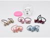 Flashing Bear Hair Ties for Kindergarten Girls - Gentle, Colorful Rubber Bands