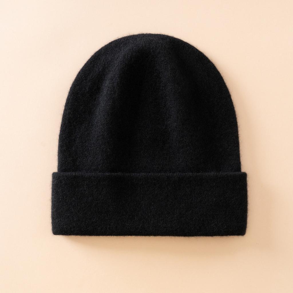 Size Batch% Pure Cashmere Top Luxury Women's Simple Style One-line Knitted Seamless Headgear