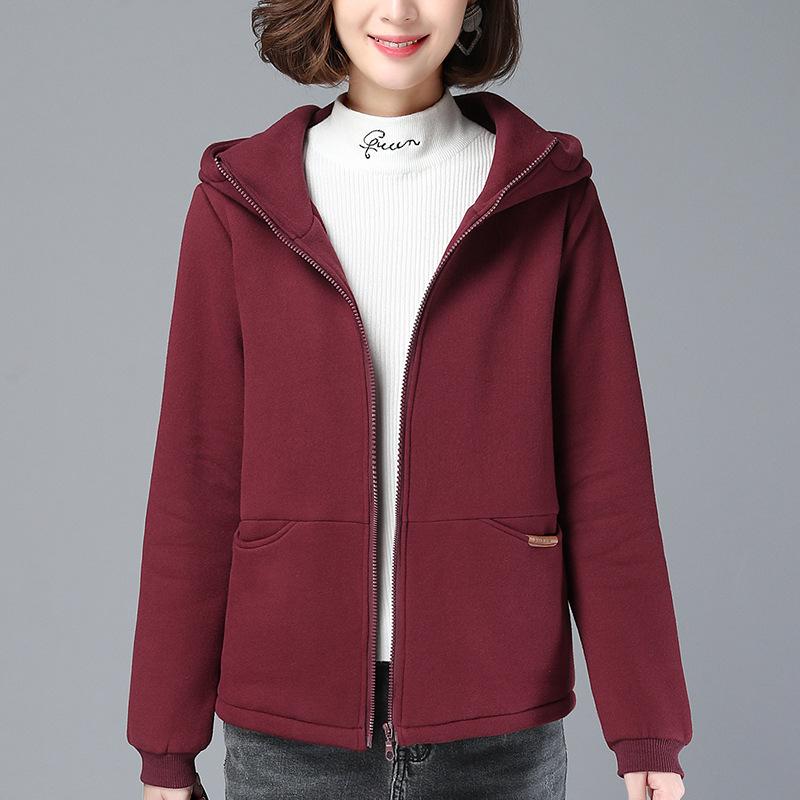 Women's Winter Fleece-Lined Cotton Coat – Mother's Style, Thickened Outerwear for Middle-Aged and Elderly, New Autumn/Winter Down Cotton Jacket