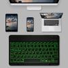 Ultra Light Slim Keyboard Bluetooth-Compatible 3.0 7-Colors Backlit Rechargeable for Android iOS Windows Tablets PC Smartphone