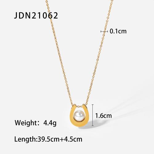 Youthway Stainless Steel Coin Pendant Necklace Autumn/Winter Metal Texture Pendant Waterproof Women'S Jewelry