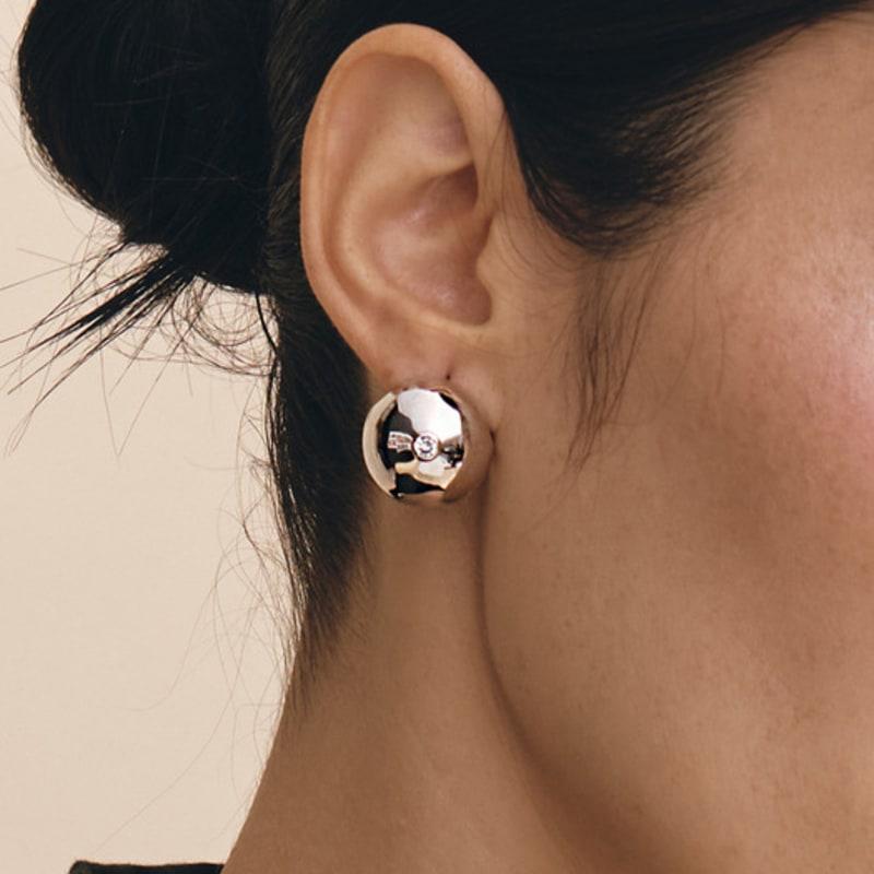 

hyeres-lor Champagne Full Moon (C) Point One-Touch Earrings L HL2E33204CBXXX